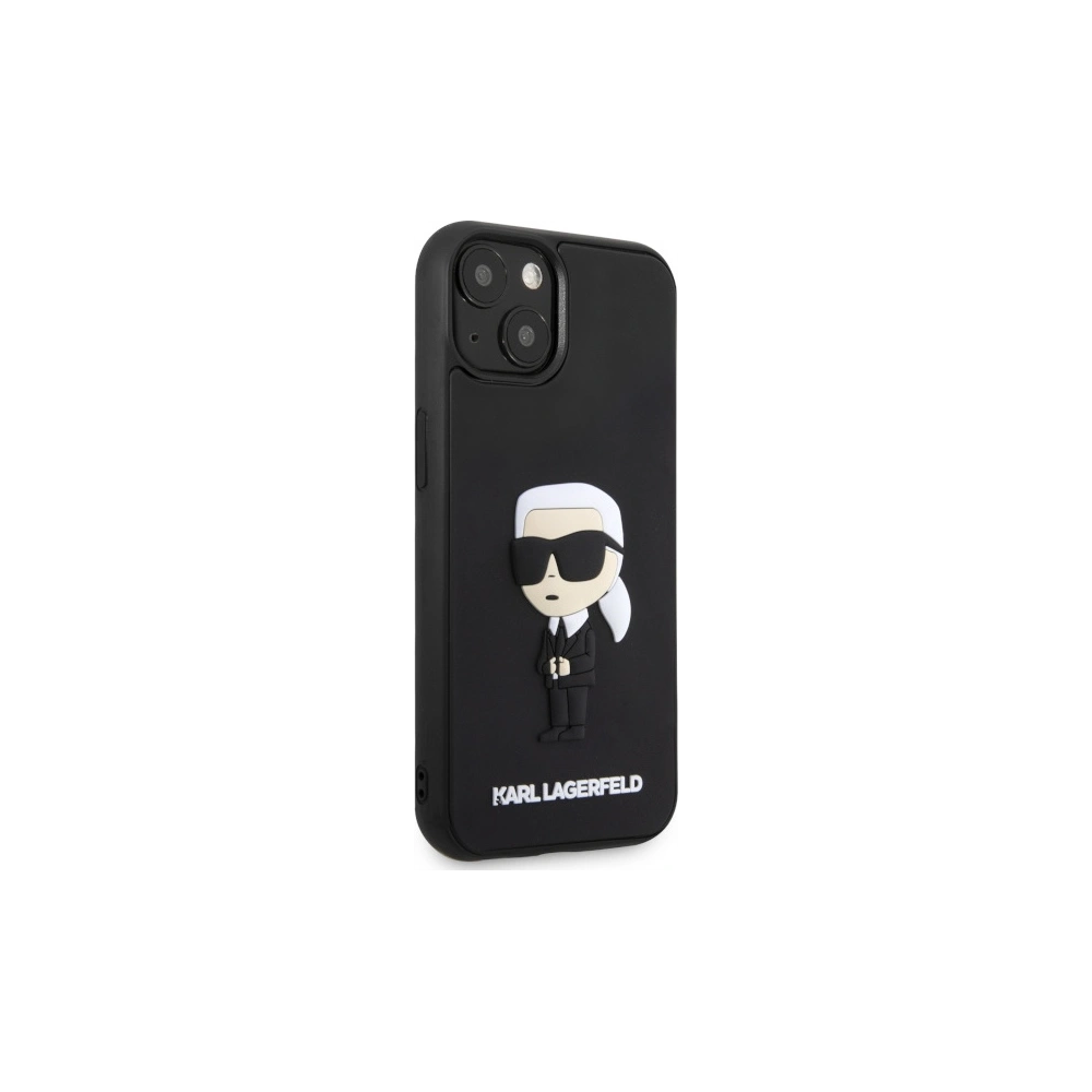 Hurtownia GSM - Etui Karl Lagerfeld KLHCP14M3DRKINK Apple iPhone 14 Plus / 15 Plus černý/black hardcase Rubber Ikonik 3D - KLD1571 - {ean13} - Hurt