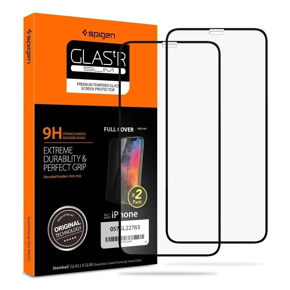 Hurtownia GSM - Szkło hartowane Spigen GLAS.tR Slim Apple iPhone 11 Pro Black [2 PACK] - SPN855BLK - {ean13} - Hurt