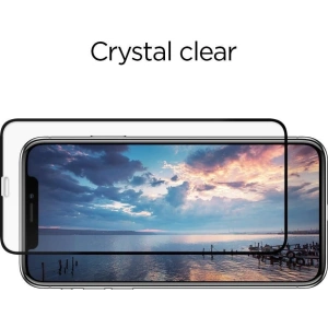 Szkło hartowane Spigen GLAS.tR Slim Apple iPhone 11 Pro Black [2 PACK]