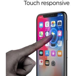 Szkło hartowane Spigen GLAS.tR Slim Apple iPhone 11 Pro Black [2 PACK]