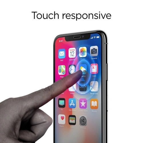 Szkło hartowane Spigen GLAS.tR Slim Apple iPhone 11 Pro Black [2 PACK]