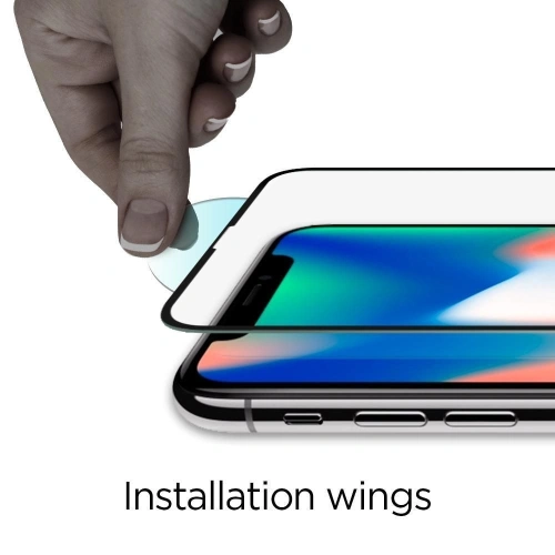 Szkło hartowane Spigen GLAS.tR Slim Apple iPhone 11 Pro Black [2 PACK]