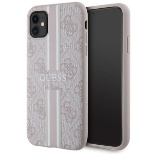 Hurtownia GSM - Etui Guess GUHMN61P4RPSP Apple iPhone 11/XR rózsaszín/pink hardcase 4G Printed Stripes MagSafe - GUE2544 - {ean13} - Hurt