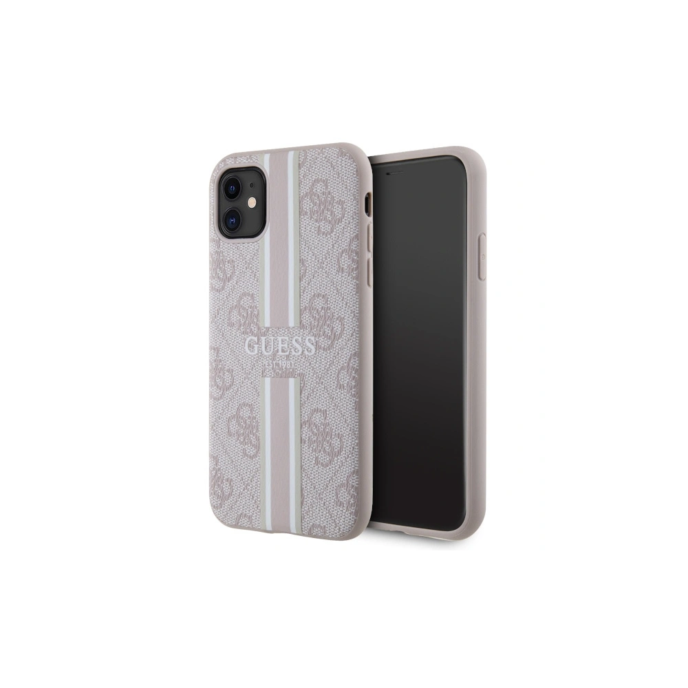 Hurtownia GSM - Etui Guess GUHMN61P4RPSP Apple iPhone 11/XR roz/roz hardcase 4G Printed Stripes MagSafe - GUE2544 - {ean13} - Hurt