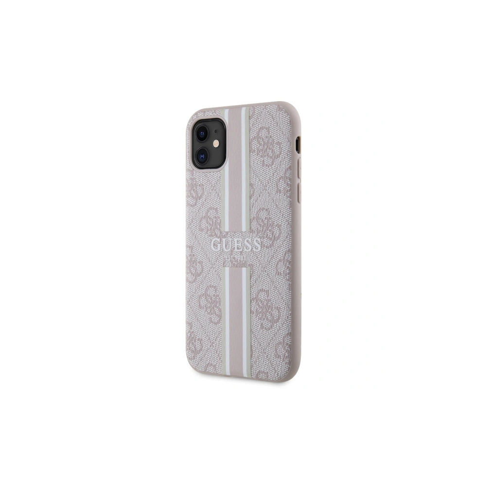 Hurtownia GSM - Etui Guess GUHMN61P4RPSP Apple iPhone 11/XR roz/roz hardcase 4G Printed Stripes MagSafe - GUE2544 - {ean13} - Hurt