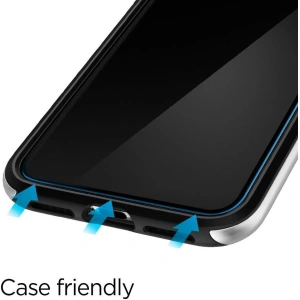 Szkło hartowane Spigen GLAS.tR Slim Apple iPhone 11 Pro Black [2 PACK]