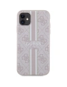Wholesale Guess GUHMN61P4RPSP Apple iPhone 11/XR pink hardcase 4G Printed Stripes MagSafe - GUE2544 - {ean13} - Hurt