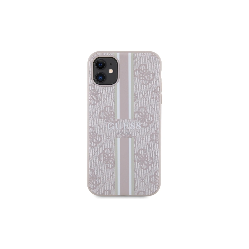 Hurtownia GSM - Etui Guess GUHMN61P4RPSP Apple iPhone 11/XR roz/roz hardcase 4G Printed Stripes MagSafe - GUE2544 - {ean13} - Hurt