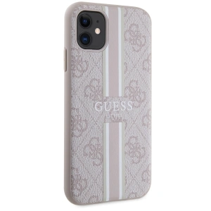 Hurtownia GSM - Etui Guess GUHMN61P4RPSP Apple iPhone 11/XR rózsaszín/pink hardcase 4G Printed Stripes MagSafe - GUE2544 - {ean13} - Hurt