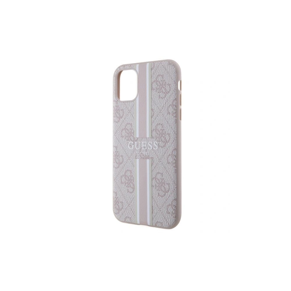 Wholesale Guess GUHMN61P4RPSP Apple iPhone 11/XR pink hardcase 4G Printed Stripes MagSafe - GUE2544 - {ean13} - Hurt