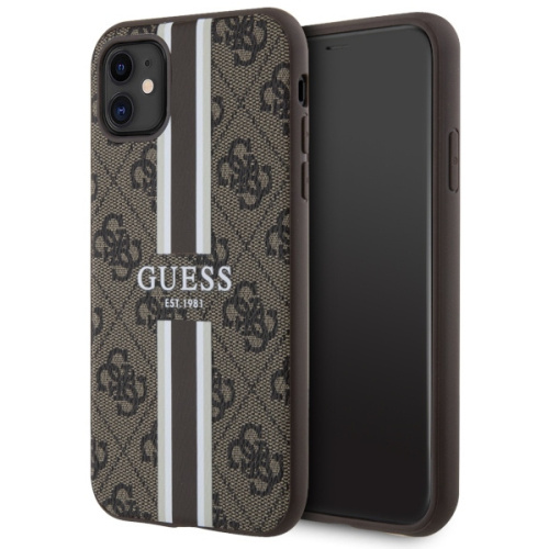 Hurtownia Guess - 3666339119713 - GUE2545 - Etui Guess GUHMN61P4RPSW Apple iPhone 11/XR brązowy/brown hardcase 4G Printed Stripes MagSafe - B2B homescreen