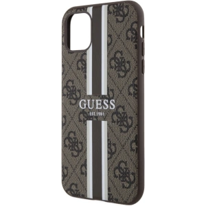 Wholesale Guess GUHMN61P4RPSW Apple iPhone 11/XR brown hardcase 4G Printed Stripes MagSafe - GUE2545 - {ean13} - Hurt