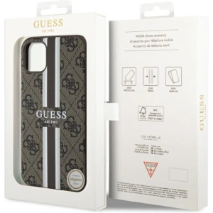 Wholesale Guess GUHMN61P4RPSW Apple iPhone 11/XR brown hardcase 4G Printed Stripes MagSafe - GUE2545 - {ean13} - Hurt