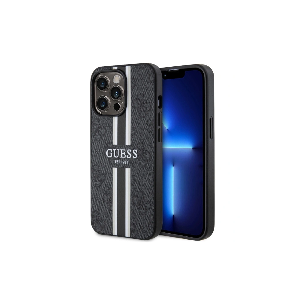 Hurtownia GSM - Etui Guess GUHMP13LP4RPSK Apple iPhone 13/13 Pro černý/black hardcase 4G Printed Stripes MagSafe - GUE2546 - {ean13} - Hurt