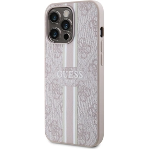 Wholesale Guess GUHMP13LP4RPSP Apple iPhone 13/13 Pro pink hardcase 4G Printed Stripes MagSafe - GUE2547 - {ean13} - Hurt