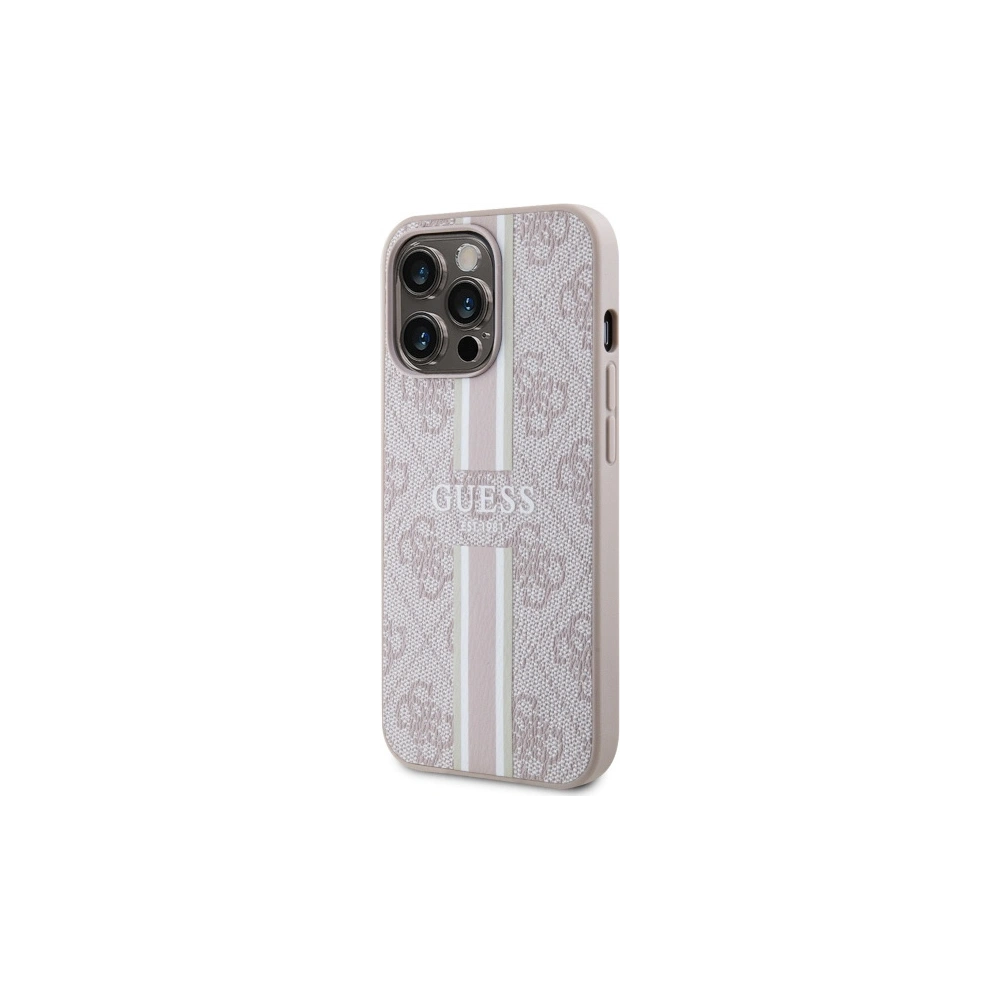 Wholesale Guess GUHMP13LP4RPSP Apple iPhone 13/13 Pro pink hardcase 4G Printed Stripes MagSafe - GUE2547 - {ean13} - Hurt