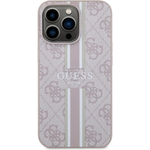 Wholesale Guess GUHMP13LP4RPSP Apple iPhone 13/13 Pro pink hardcase 4G Printed Stripes MagSafe - GUE2547 - {ean13} - Hurt