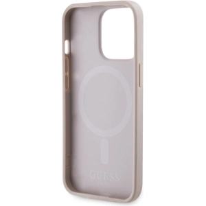 Etui Guess GUHMP13LP4RPSP Apple iPhone 13/13 Pro różowy/pink hardcase 4G Printed Stripes MagSafe