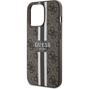 Wholesale Guess GUHMP13LP4RPSW Apple iPhone 13/13 Pro brown hardcase 4G Printed Stripes MagSafe - GUE2548 - {ean13} - Hurt