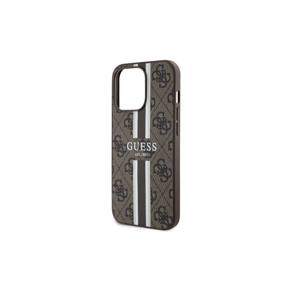 Wholesale Guess GUHMP13LP4RPSW Apple iPhone 13/13 Pro brown hardcase 4G Printed Stripes MagSafe - GUE2548 - {ean13} - Hurt