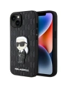 Etui Karl Lagerfeld KLHCP14SSAKHPKK Apple iPhone 14 schwarz/schwarz Saffiano Monogram Ikonik