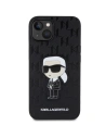 Etui Karl Lagerfeld KLHCP14SSAKHPKK Apple iPhone 14 czarny/black Saffiano Monogram Ikonik