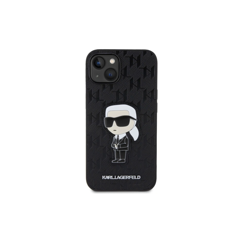 Hurtownia GSM - Etui Karl Lagerfeld KLHCP14SSAKHPKK Apple iPhone 14 černý/black Saffiano Monogram Ikonik - KLD1572 - {ean13} - Hurt