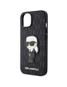 Etui Karl Lagerfeld KLHCP14SSAKHPKK Apple iPhone 14 czarny/black Saffiano Monogram Ikonik