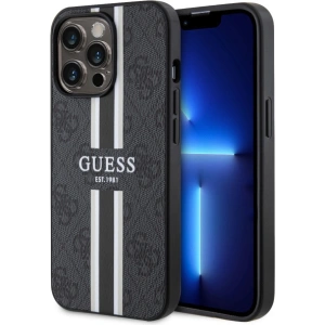 Hurtownia GSM - Etui Guess GUHMP13XP4RPSK Apple iPhone 13 Pro Max černý/black hardcase 4G Printed Stripes MagSafe - GUE2549 - {ean13} - Hurt