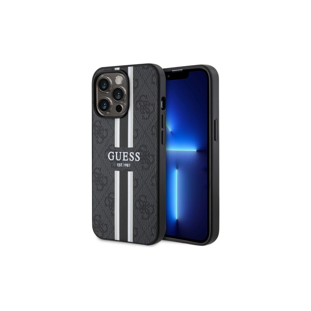 Hurtownia GSM - Etui Guess GUHMP13XP4RPSK Apple iPhone 13 Pro Max černý/black hardcase 4G Printed Stripes MagSafe - GUE2549 - {ean13} - Hurt