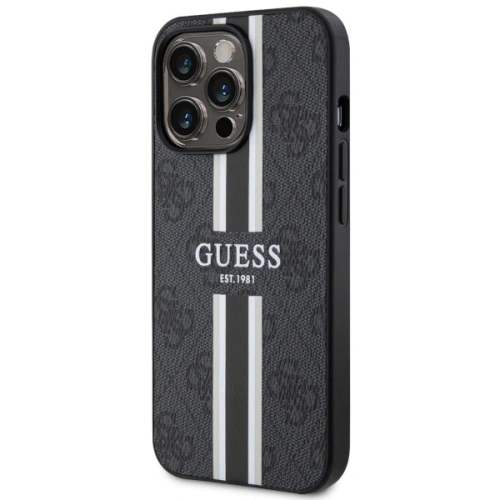 Etui Guess GUHMP13XP4RPSK Apple iPhone 13 Pro Max czarny/black hardcase 4G Printed Stripes MagSafe
