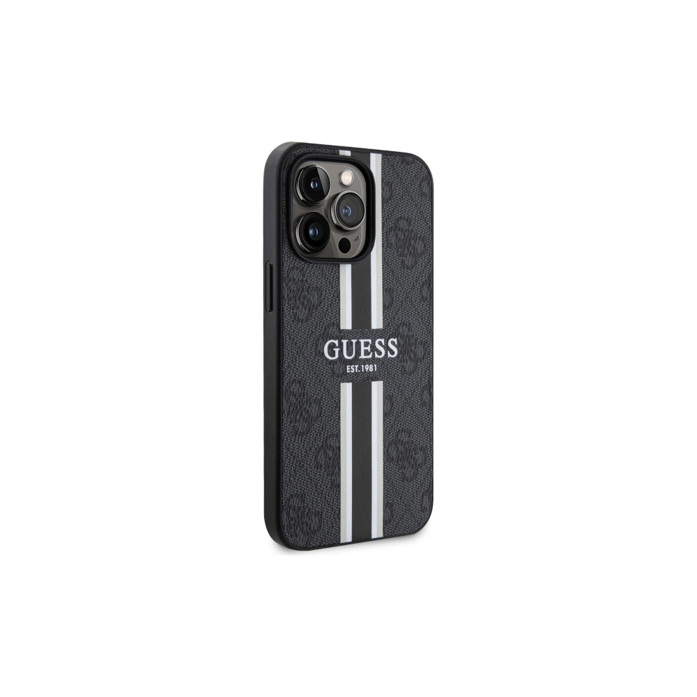 Hurtownia GSM - Etui Guess GUHMP13XP4RPSK Apple iPhone 13 Pro Max černý/black hardcase 4G Printed Stripes MagSafe - GUE2549 - {ean13} - Hurt