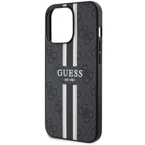 Etui Guess GUHMP13XP4RPSK Apple iPhone 13 Pro Max czarny/black hardcase 4G Printed Stripes MagSafe