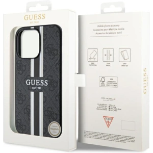 Hurtownia GSM - Etui Guess GUHMP13XP4RPSK Apple iPhone 13 Pro Max černý/black hardcase 4G Printed Stripes MagSafe - GUE2549 - {ean13} - Hurt