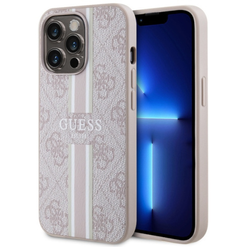 Guess Distributor - 3666339119867 - GUE2550 - Guess GUHMP13XP4RPSP Apple iPhone 13 Pro Max pink hardcase 4G Printed Stripes MagSafe - B2B homescreen