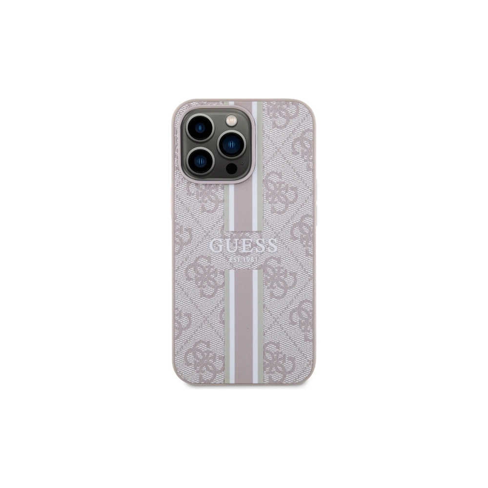 Hurtownia GSM - Etui Guess GUHMP13XP4RPSP Apple iPhone 13 Pro Max růžový/pink hardcase 4G Printed Stripes MagSafe - GUE2550 - {ean13} - Hurt
