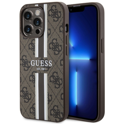 Hurtownia Guess - 3666339119768 - GUE2551 - Etui Guess GUHMP13XP4RPSW Apple iPhone 13 Pro Max brązowy/brown hardcase 4G Printed Stripes MagSafe - B2B homescreen