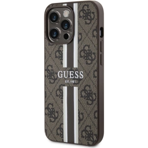 Hurtownia GSM - Etui Guess GUHMP13XP4RPSW Apple iPhone 13 Pro Max hnědý/brown hardcase 4G Printed Stripes MagSafe - GUE2551 - {ean13} - Hurt