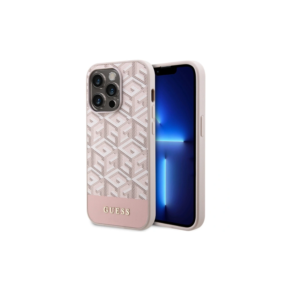 Hurtownia GSM - Etui Guess GUHMP14LHGCFSEP Apple iPhone 14 Pro růžový/pink tvrdý kryt GCube Stripes MagSafe - GUE2552 - {ean13} - Hurt