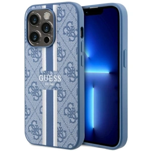 Hurtownia GSM - Etui Guess GUHMP14LP4RPSB Apple iPhone 14 Pro albastru/blue hardcase 4G Printed Stripes MagSafe - GUE2553 - {ean13} - Hurt