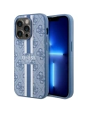 Guess GUHMP14LP4RPSB Apple iPhone 14 Pro blue hardcase 4G Printed Stripes MagSafe
