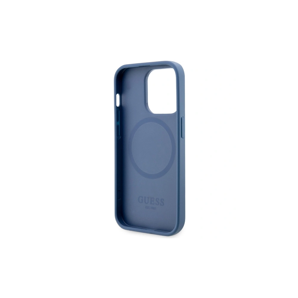 Hurtownia GSM - Etui Guess GUHMP14LP4RPSB Apple iPhone 14 Pro modrý/blue hardcase 4G Printed Stripes MagSafe - GUE2553 - {ean13} - Hurt