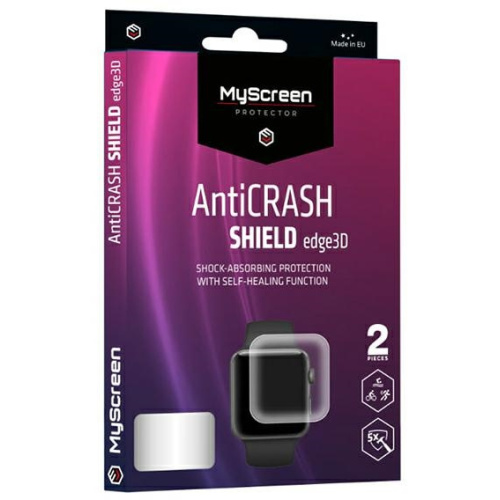 Hurtownia MyScreenProtector - 5904433205511 - MSRN327 - Folia ochronna MyScreen AntiCRASH SHIELD edge3D Apple Watch 7 45mm [2 PACK] - B2B homescreen