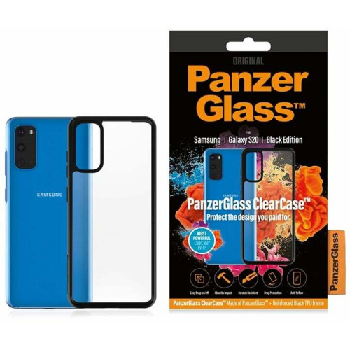 PanzerGlass Distributor - 5711724002380 - PZG403 - PanzerGlass ClearCase Samsung Galaxy S20 black - B2B homescreen