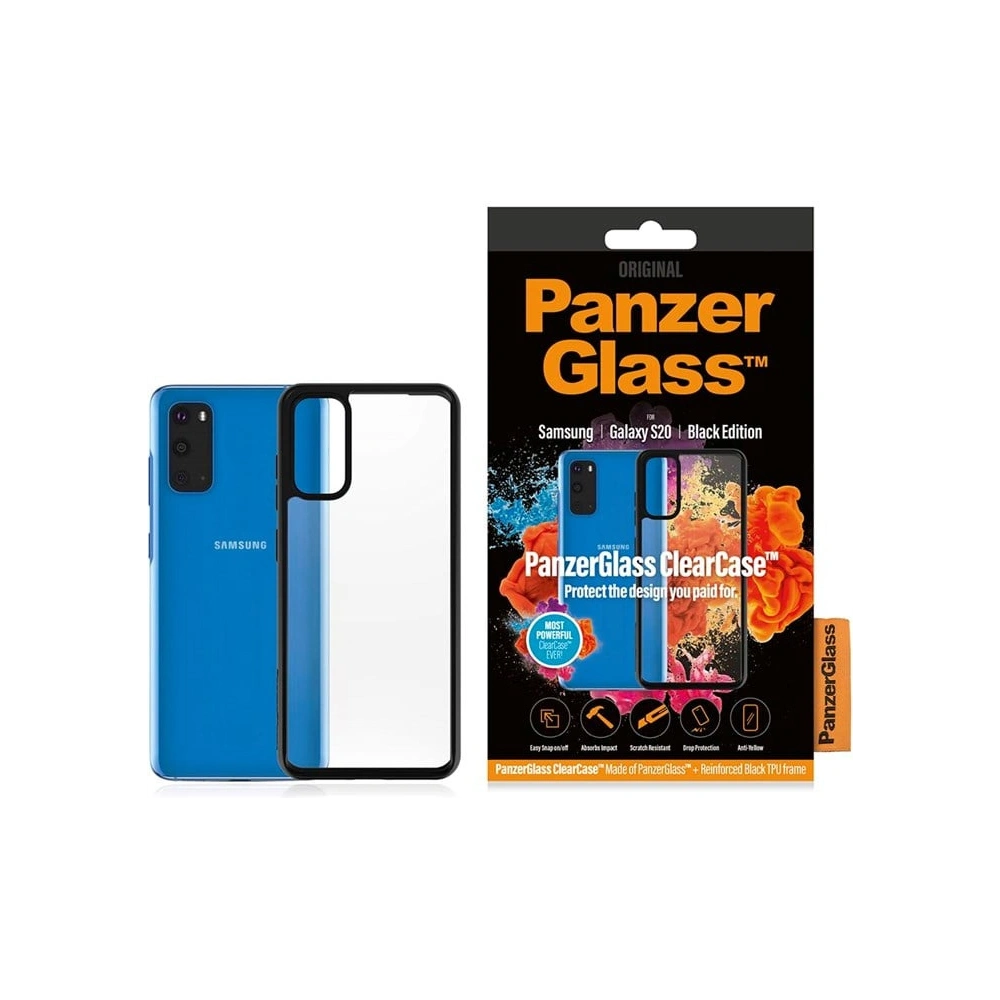 Hurtownia GSM - Etui PanzerGlass ClearCase Samsung Galaxy S20 černý/black - PZG403 - {ean13} - Hurt