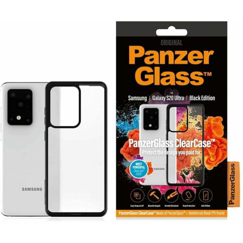 PanzerGlass Distributor - 5711724002403 - PZG402 - PanzerGlass ClearCase Samsung Galaxy S20 Ultra black - B2B homescreen