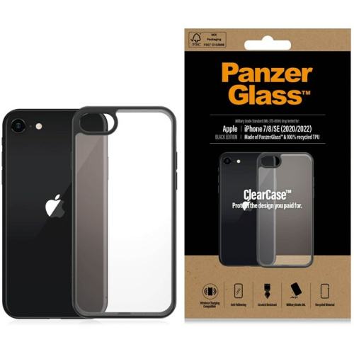 Hurtownia PanzerGlass - 5711724002274 - PZG400 - Etui PanzerGlass ClearCase Apple iPhone SE 2022/SE 2020/8/7 czarny/black - B2B homescreen