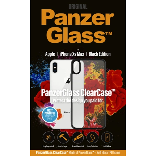 Etui PanzerGlass ClearCase Apple iPhone XS Max czarny/black