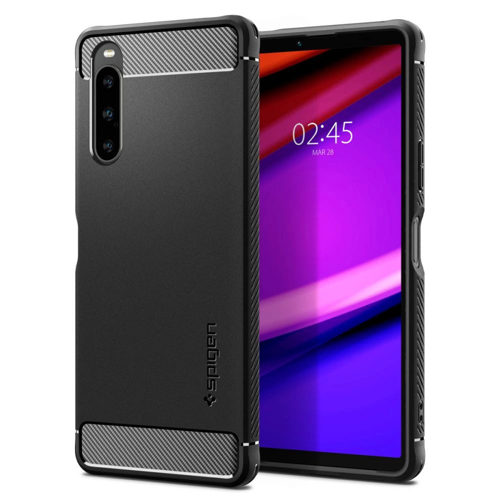 Hurtownia GSM - Etui Spigen Rugged Armor Sony Xperia 10 V Matt Schwarz - SPN2865 - {ean13} - Hurt