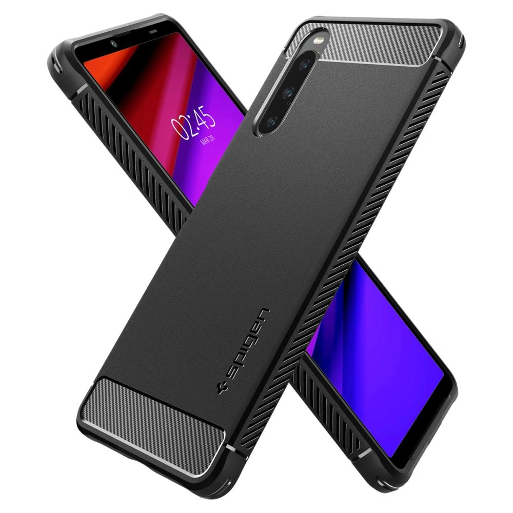 Hurtownia GSM - Etui Spigen Rugged Armor Sony Xperia 10 V Matt Fekete - SPN2865 - {ean13} - Hurt